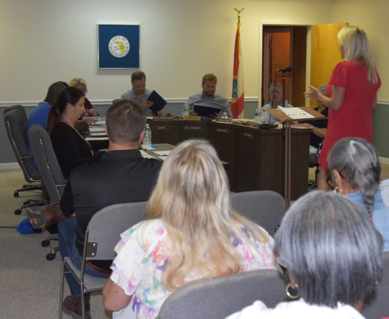 Allison-Kinney-presenting to Blountstown-City-Council