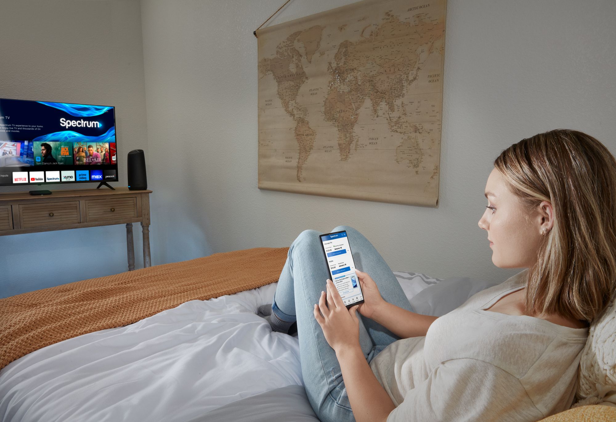 Customer Using Phone